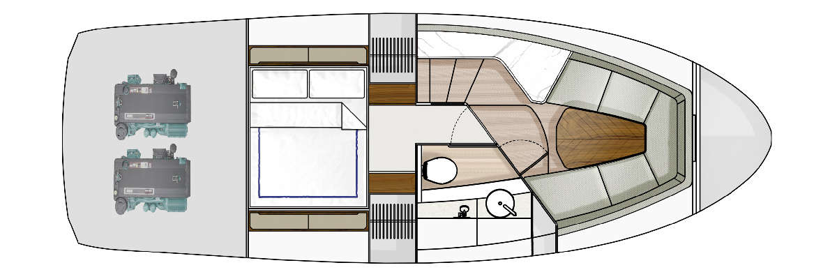 Fairline F-Line 33 layout 5