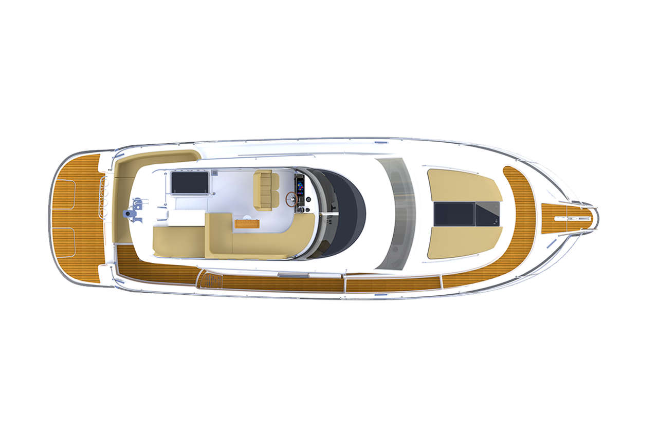 Nimbus 405 Flybridge layout 1