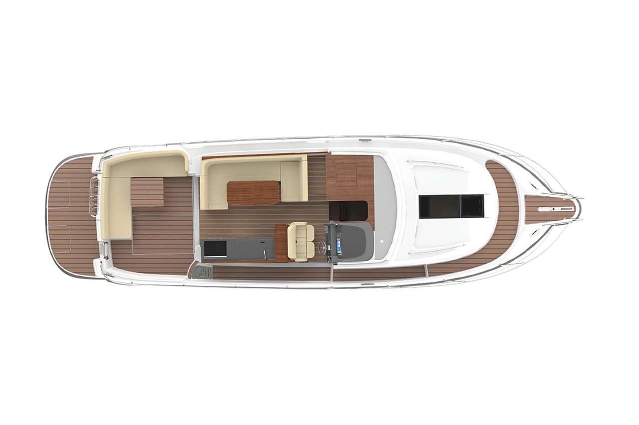 Nimbus 405 Flybridge layout 2