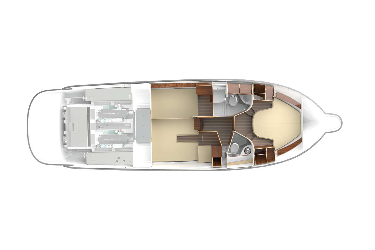 Nimbus 405 Flybridge layout 3